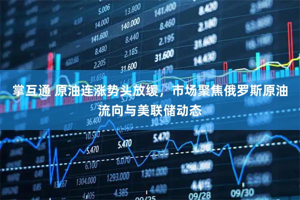 掌互通 原油连涨势头放缓，市场聚焦俄罗斯原油流向与美联储动态