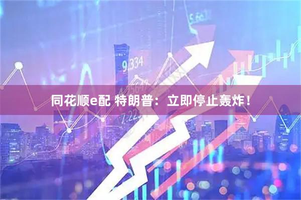 同花顺e配 特朗普：立即停止轰炸！